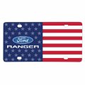 Ipick Image Made For Ford Ranger Logo Usa Flag Graphic Special Aluminum Metal License Plate