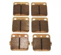 Front And Rear Sintered Brake Pads For Yamaha Yfm 350 Wolverine 1995-2005 