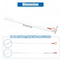 X Autohaux Engine Oil Level Indicator Dipstick For Honda Accord 2013-2017 Cr-v 2015-2019 No 156505a2a04 Orange