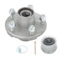 Pre-assembled 5 On 4 Inch Galvanized Trailer Hub Bearing Kit Suitable For 2000 Lbs