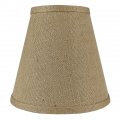 Urbanest Hardback Burlap Empire Lamp Shade 5-inch By 9-inch 8 Natural Spider Washer Fitter 