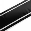 X Autohaux 7 09 X70 87 Car Hood Stripe Pattern Sticker Auto Exterior Decal Decoration For Roof Trunk Skirt Bumper Black