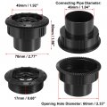X Autohaux 4pcs Rotating Ac Air Conditioning Outlet Vent Ceiling Fits For Rv Bus Boat Yacht Caravan 70mm 60mm 46mm
