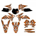 2011-2012 Sxf Jester Orange Senge Graphics Complete Kit For Ktm 