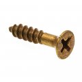 Prime-line Wood Screw Flat Head Phillips 8 X 3 4 In Solid Brass Pack Of 25 