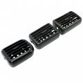 Kuafu A C Air Heater Dashboard Bezel Vents Compatible With 1998-2002 Dodge Ram 1500 2500 3500 3pcs Replacementa For 5gk51dx9aa