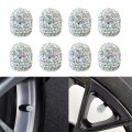 8 Pack Car Wheel Tire Valve Stem Caps Universal Diamond Crystal Cap For Cars Trucks Bikes Motorcycles Bicycles Accessories Ab