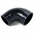 Squirrelly 3 0 To 2 5 Inch Elbow Black Silicone Coupler Layers Of Polyester Reinforcement Suitable 90 Degree Reducer Air 