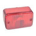 Tail Light Lens Cover For Yamaha Atv Red Polycarbonate Waterproof Led Replaces 21v-84721-00-00 Part Number At-01053 