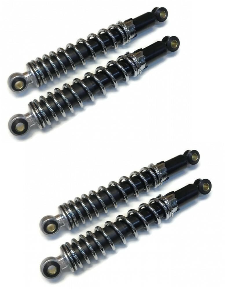 4 Pack 12 In Front Rear Shocks 10mm Id For Manco 4561 12015 13814 13815 6784 1700-15 Mini Bike Go Kart Cart