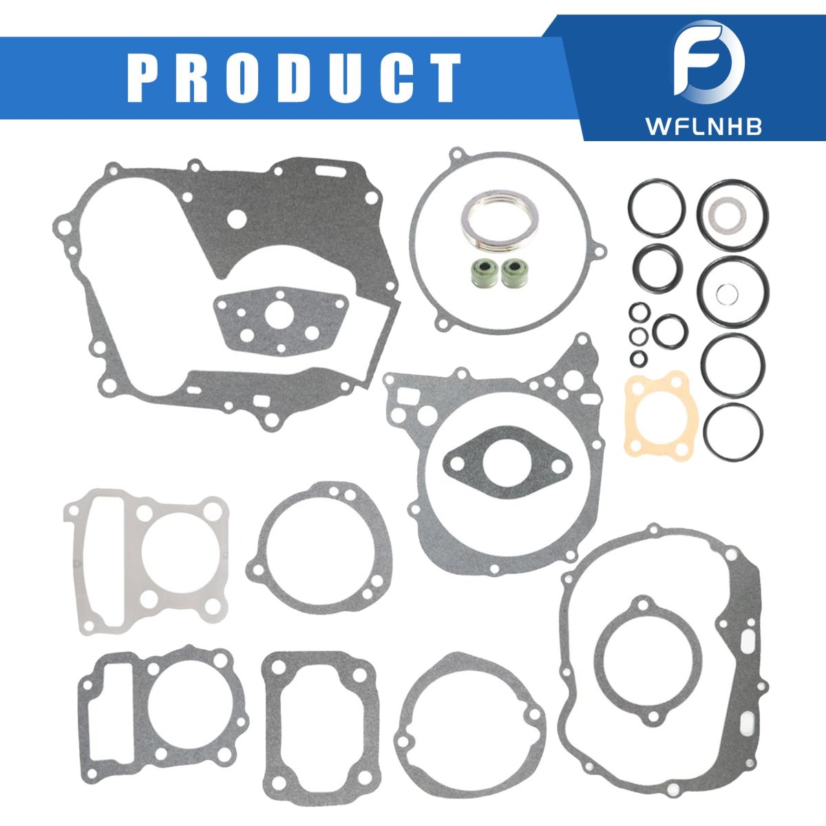 Motorcycle Engine Repair Gasket Top Bottom End Kit Replacement For Honda Ct110 Trail 110 1979-1994