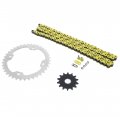 2004-2013 Fits Yamaha Yfz450 520-96 Yellow O Ring Chain Sprocket Silver 14 38
