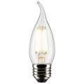 Satco 6pk 5 5w Ca10 Led 2700k Medium Base Dimmable 60w Equiv