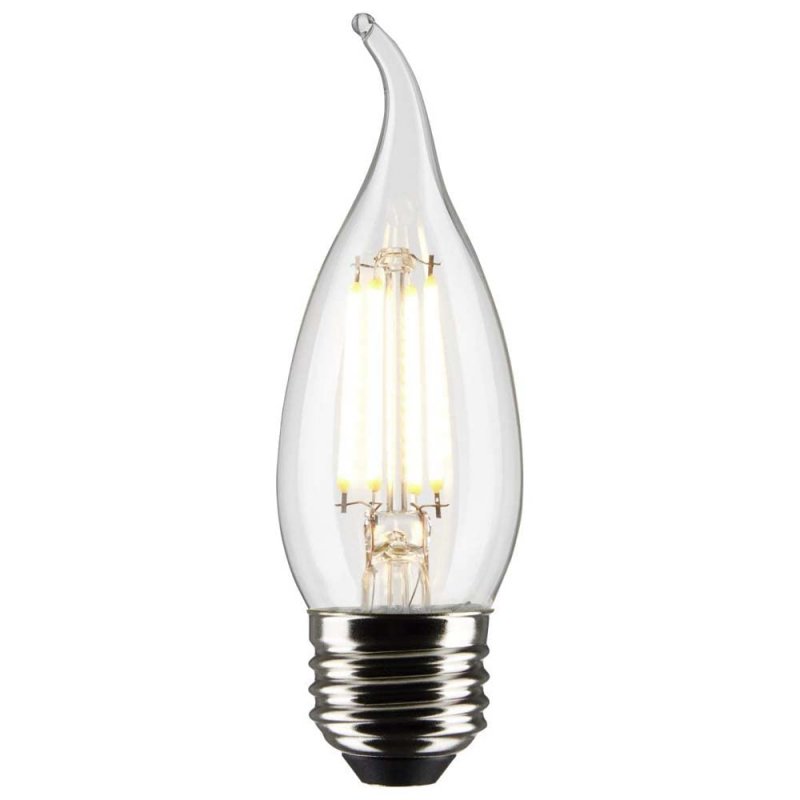 Satco 6pk 5 5w Ca10 Led 2700k Medium Base Dimmable 60w Equiv