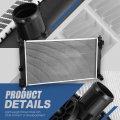 Dpi 13666 Factory Style 1-row Cooling Radiator Compatible With Toyota C-hr 2 0l Corolla 1 8l Non Hybrid 2018-2021 Aluminum Core