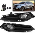 Front Bumper Fog Lights For 2016-2018 Hrv Hr-v Clear Lens Lamps Accessories Wiring Switch Neblineros Para Autos Delantero Faros 