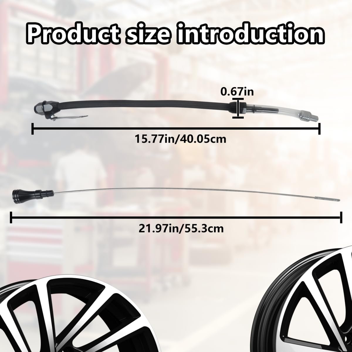 Flexible Oil Dipstick For Lsx Ls1 Ls2 Ls6 Engines With Black Housing Precise Measurement