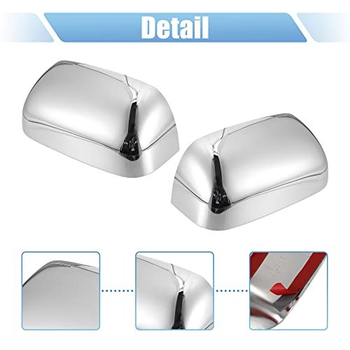 Pair Car Exterior Chrome Plated Power Mirror Cover Caps For Dodge Ram 3500 1500 2500 2002-2008
