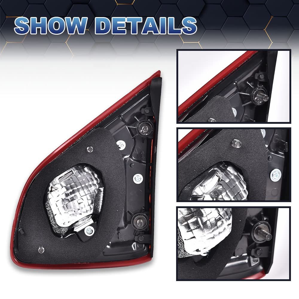 Inner Tail Lamp Left For 2016 2018 Nissan Altima Halogen Light Assembly Waterproof Acrylic Lens Position