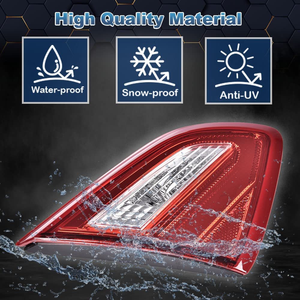 Inner Tail Lamp Left For 2016 2018 Nissan Altima Halogen Light Assembly Waterproof Acrylic Lens Position