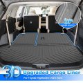 Cartist Cargo Liner For Toyota Highlander 7 Seats 2020 2021 2022 2023 2024 Not Fit Hybrid Accessories All Weather Trunk Mat Tpe