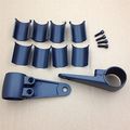 Httmt Mt299-004- Black Billet Aluminum Headlight Fork Mounting Brackets For 35mm 39mm 41mm Forks 