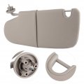 Sun Visor Duokon Front Left Replacement Hand Drive 1ct11bd1aa Fit For Ram 1500 2500 3500 W O Overhead Console Gray