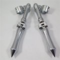 Hk Group Motorcycle Black Long Angled Adjustable Peg Mounting Kit U Shape Foot For Goldwing Vtx1300 Shadow Valkyrie Triumph