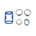 Aluminum Line Splice Straight Angle A C Connector Hose Barb And Compression Ends 0 625 In Fitting Size