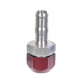 Aluminum Line Splice Straight Angle A C Connector Hose Barb And Compression Ends 0 625 In Fitting Size 