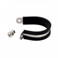 Uxcell 42mm 304 Stainless Steel Epdm Rubber Lined P Clips Hose Pipe Clamp 5pcs