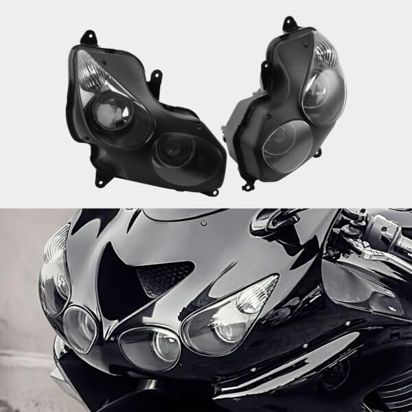 Tcmt Headlight Head Lamp Assembly Fit For Kawasaki Ninja Zx14r Zx-14r Zzr 1400 2006-2011