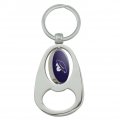 Graphics More Uc Santa Barbara Primary Logo Keychain Chrome Metal Spinning Oval Bottle Opener