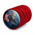 American Flag Patriotic Sasquatch Bigfoot Valve Stem Caps For Tire Rim Wheel Aluminum Red