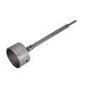 Wall Hole Drill Bit 105mm Concrete Cement Stone Saw Cutter 340mming Depth Round Shank With Connecting Rod For Sds X4 Impact 