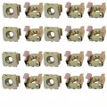 Uxcell 20pcs M5 Carbon Steel Captive Cage Nut Brass Tone For Server Shelf Cabinet