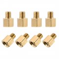 Uxcell M3x4mm 3mm Male-female Brass Hex Pcb Motherboard Spacer Standoff For Fpv Drone Quadcopter Computer Circuit Board 100pcs 