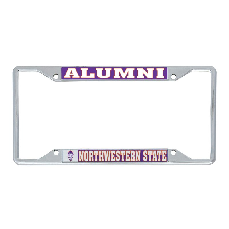 Desert Cactus Northwestern State University Nsu Demons Metal License Plate Frame For Front Or Back Of Car Officially Licensed
