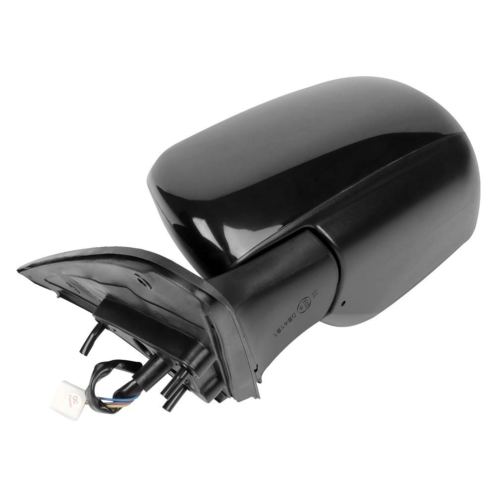 Black Left Side Mirror Fit For 2006-2014 Suzuki Grand Vitara Smooth Glass Manual Folding