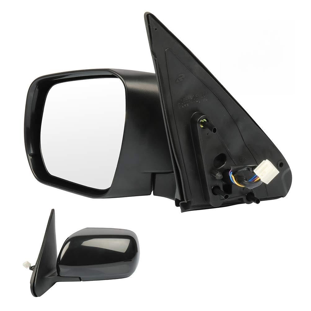 Black Left Side Mirror Fit For 2006-2014 Suzuki Grand Vitara Smooth Glass Manual Folding