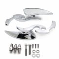 Httmt Mt252-018 Ttt003- Chrome Billet Custom Running Blade Mirrors Compatible With H-d Xl Ultra Glide Road King
