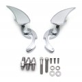 Httmt Mt252-018 Ttt003- Chrome Billet Custom Running Blade Mirrors Compatible With H-d Xl Ultra Glide Road King