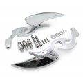 Httmt Mt252-018 Ttt003- Chrome Billet Custom Running Blade Mirrors Compatible With H-d Xl Ultra Glide Road King