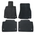 Velour Floor Mats For Lexus Ls460 2007 2012 Custom Fit Front And Rear Black Carpet Liners Anti Slip All Season Soft Interior 