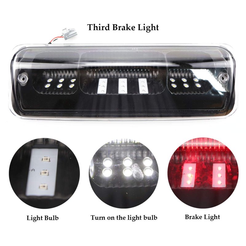 Fit For 2004-2008 Ford F150 Led 3rd Brake Light 2007-2010 Explorer Sport Trac 2006-2008 Lincoln Mark Lt High Mount Stop Cargo