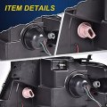 G-plus Led Drl Bumper Headlamp Compatible With Ford F1502004-2008 Lincoln Mark Lt 2006-2008 Smoky Lens Chrome Housing Amber