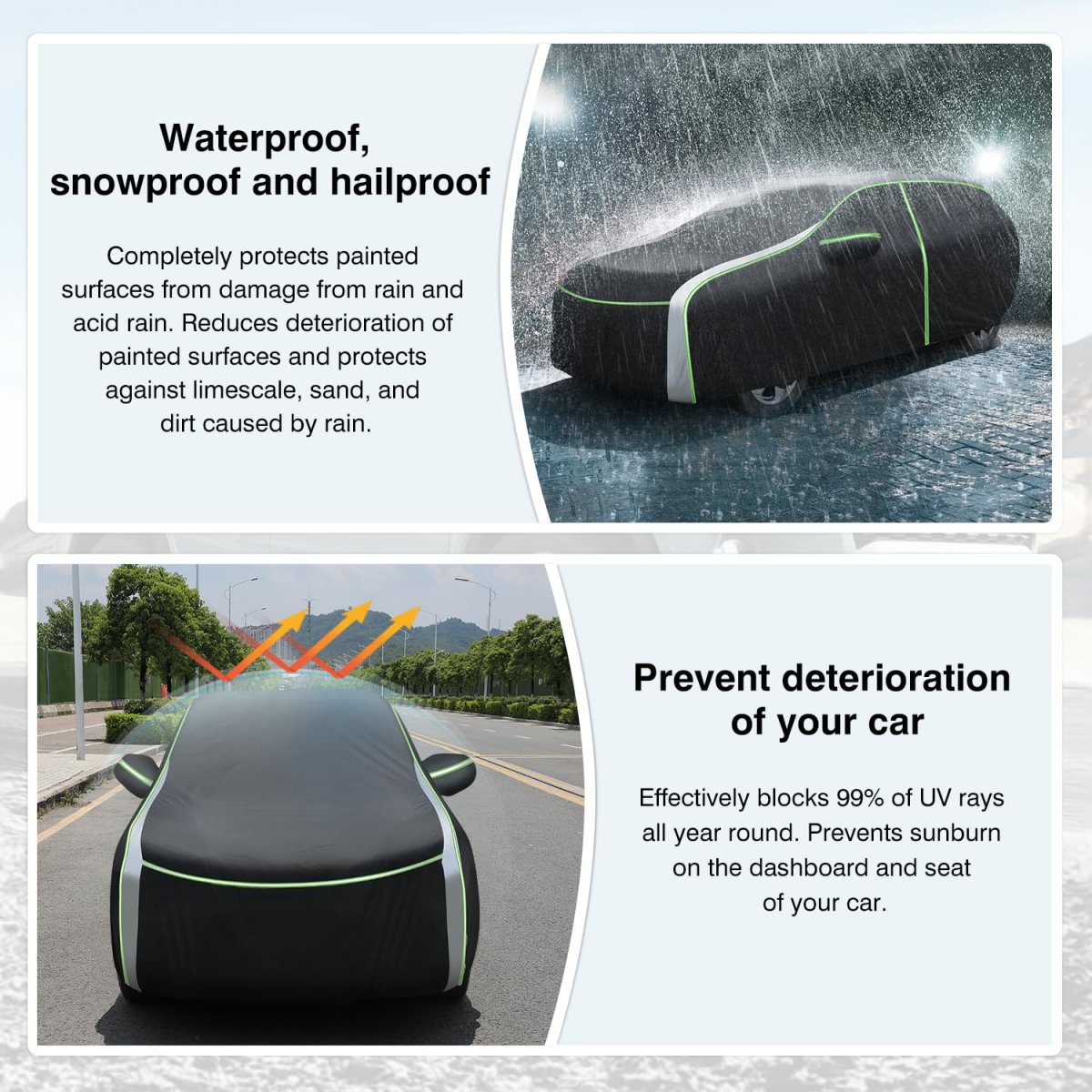 Cartist Full Cover Fits For Honda Hr-v 1998-2024 All Weather Car Covers Outdoor Hrv Waterproof Anti Uv With 2 Zippers