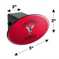 University Of Lynchburg Hornets Logo Oval Tow Hitch Cover Trailer Plug Insert 2