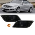Usr 10-13 C07 E-class Coup Euro Crystal Smoke Bumper Side Markers Assembly Set Left Right Compatible For 2010-2013 C207 E Class