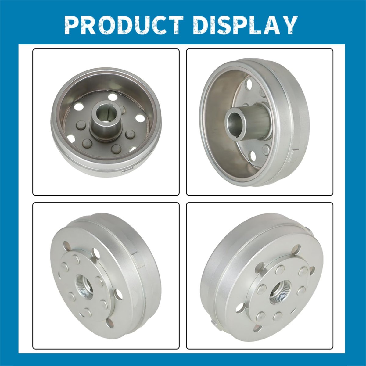 Lightened Balanced Flywheel Nut Replacement For Yamaha 350 1986 To 2006 Silver Rotor